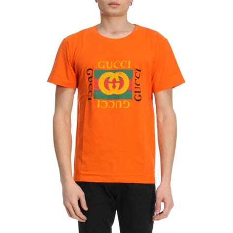 polo gucci nera arancione|gucci t-shirt uomo.